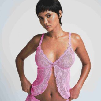 BABYDOLL-TOPP MED STRETCHBLONDE