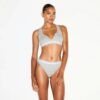 BOMULLSRIBBELT BRALETTE MED DELT HALS