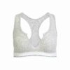 BOMULLSRIBBELT BRALETTE MED DELT HALS