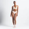 BOMULLSRIBBELT BRALETTE MED DYP UTSATT UTSEEND