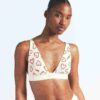 BOMULLSRIBBELT BRALETTE MED DYP UTSATT UTSEEND