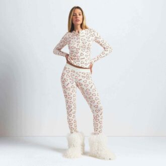 BOMULLSRIBBELT HENLEY- OG LEGGINGSETT