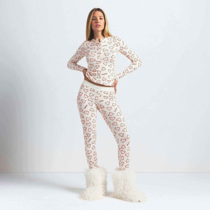 BOMULLSRIBBELT HENLEY- OG LEGGINGSETT