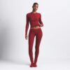 BOMULLSRIBBELT HENLEY- OG LEGGINGSETT