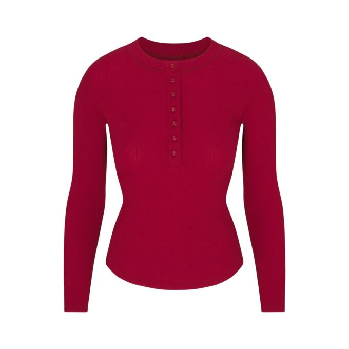 BOMULLSRIBBELT HENLEY- OG LEGGINGSETT