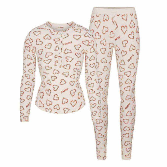 BOMULLSRIBBELT HENLEY- OG LEGGINGSETT