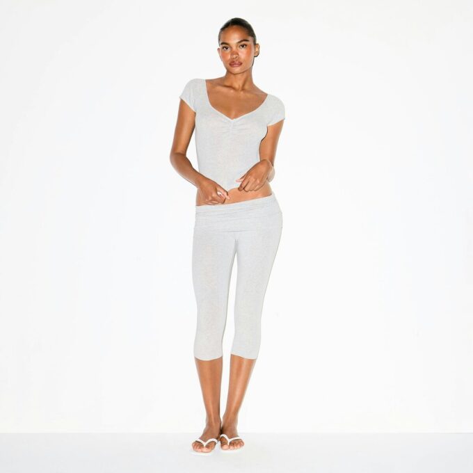 BOMULLSRØY MED FELLEBRETT CAPRI-STRIPE