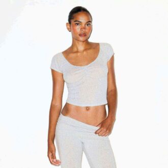 BOMULLSRØY MED FELLEBRETT CAPRI-STRIPE