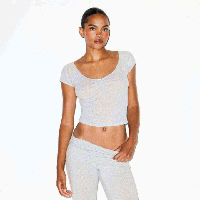 BOMULLSRØY MED FELLEBRETT CAPRI-STRIPE