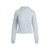 BØRSTET ALPAKKASTRIP MED RUNNECK-HALS