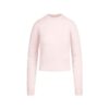 BØRSTET ALPAKKASTRIP MED RUNNECK-HALS