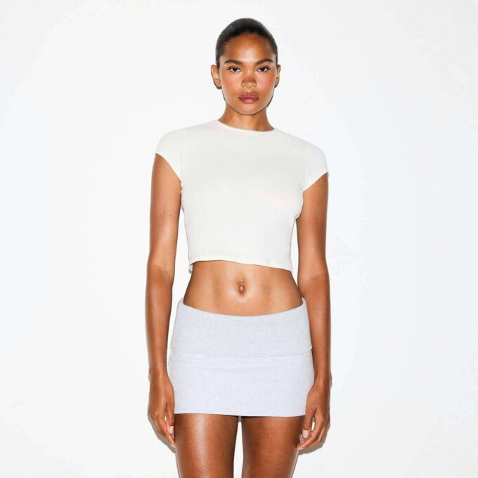 DROP NEEDLE POINTELLE BABY-T-SKJORTE
