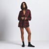 FLANELL SLEEP OVERSIZED HETTESKJORTE MED KNAPPING