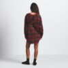 FLANELL SLEEP OVERSIZED HETTESKJORTE MED KNAPPING