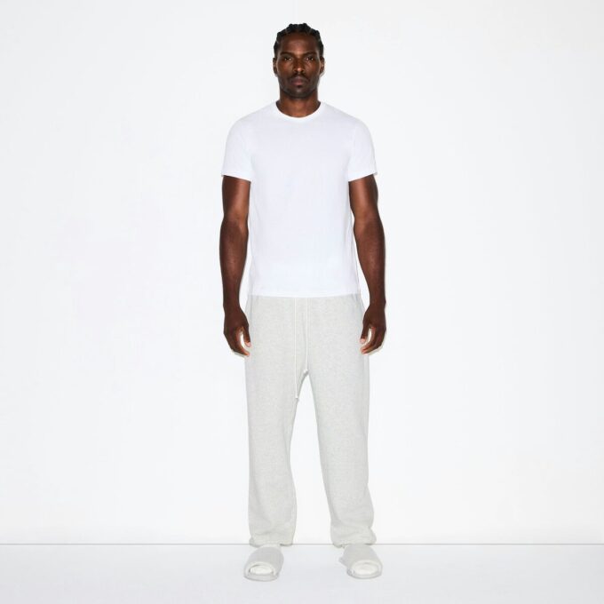 FLEECE LOUNGE HERRE AVSLAPPET JOGGINGBUKS