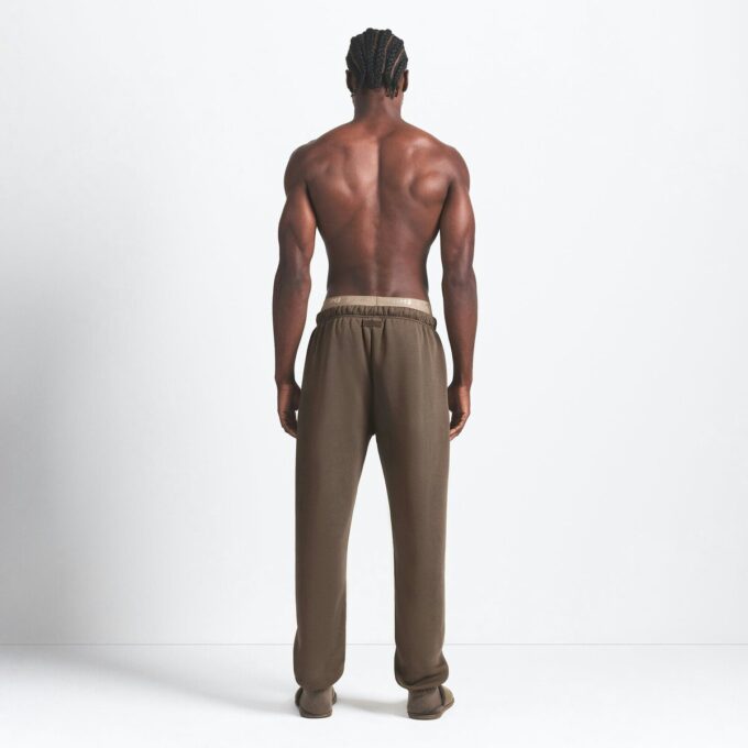 FLEECE LOUNGE HERRE AVSLAPPET JOGGINGBUKS