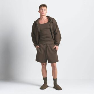 FLEECE LOUNGE HERRE AVSLAPPET SHORT