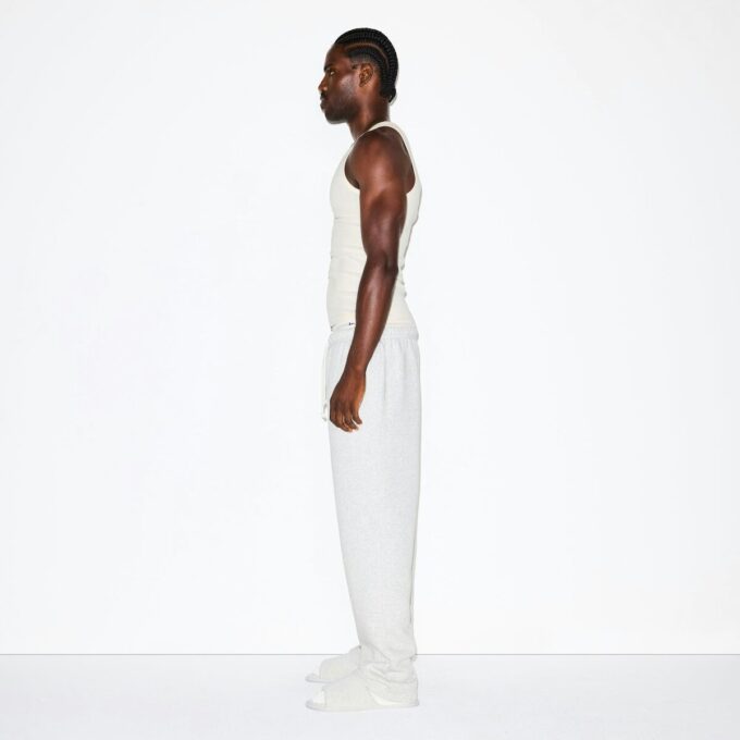 FLEECE LOUNGE HERRE KLASSISK RETT BENBUKSE