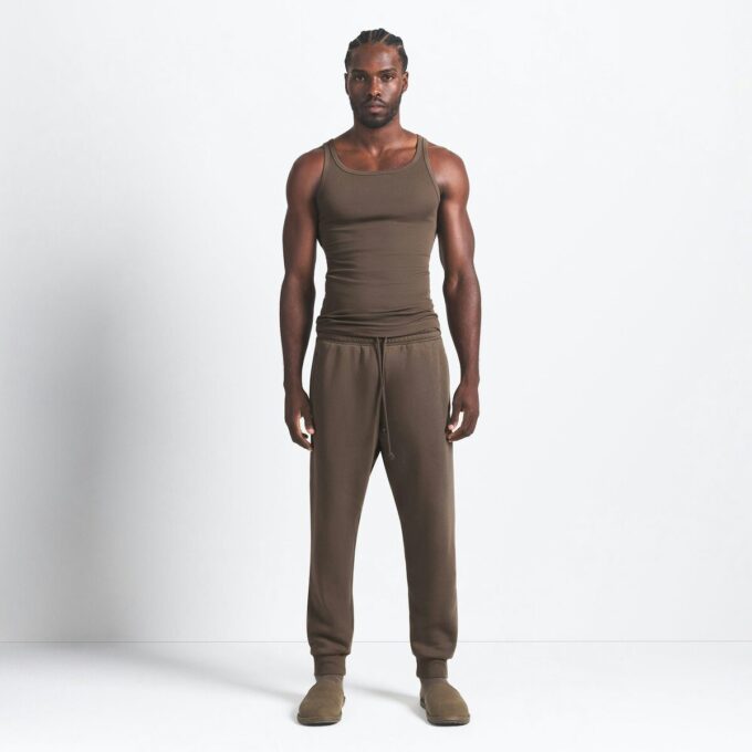 FLEECE LOUNGE HERRE TAPERED JOGGERBUKSE