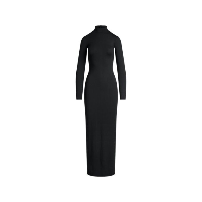 GLATT LAG-FORMERT TURTLENECK LANG KJOLE