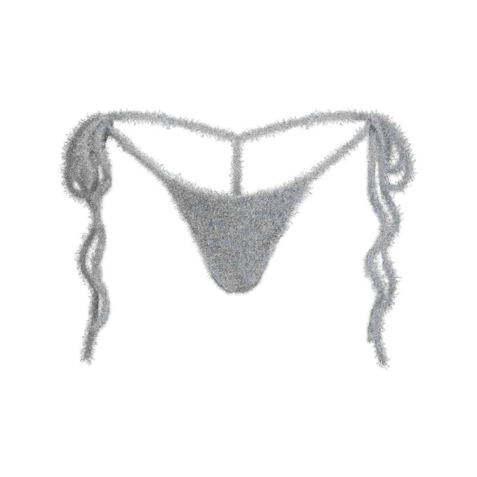 GLITTER BRALETTE OG THONG-SETT