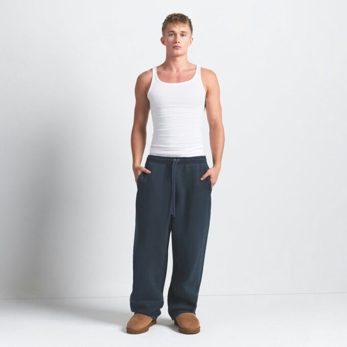 HEAVYWEIGHT FLEECE HERRE BUKSE MED RETT BEN