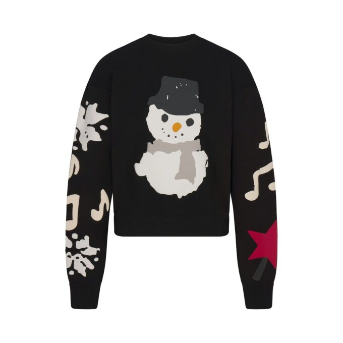 KAKTUSPLANTE FLEA MARKET X SKIMS BOMULLSFLEECKE CREWNECK