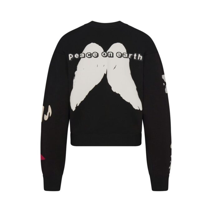 KAKTUSPLANTE FLEA MARKET X SKIMS BOMULLSFLEECKE CREWNECK