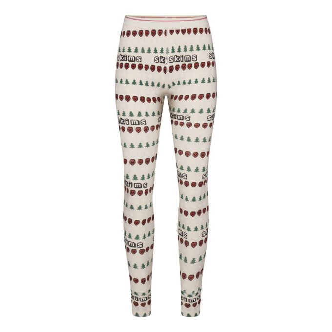KAKTUSPLANTE FLEA MARKET X SKIMS BOMULLSRIBBE HENLEY OG LEGGINGS-SETT