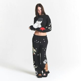 Kaktusplante Loppemarked X Skims BOMULLFLEECE BUKSE MED RETT BEN