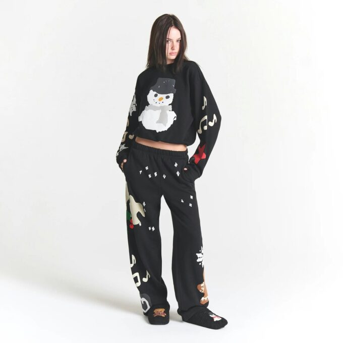Kaktusplante Loppemarked X Skims BOMULLFLEECE BUKSE MED RETT BEN