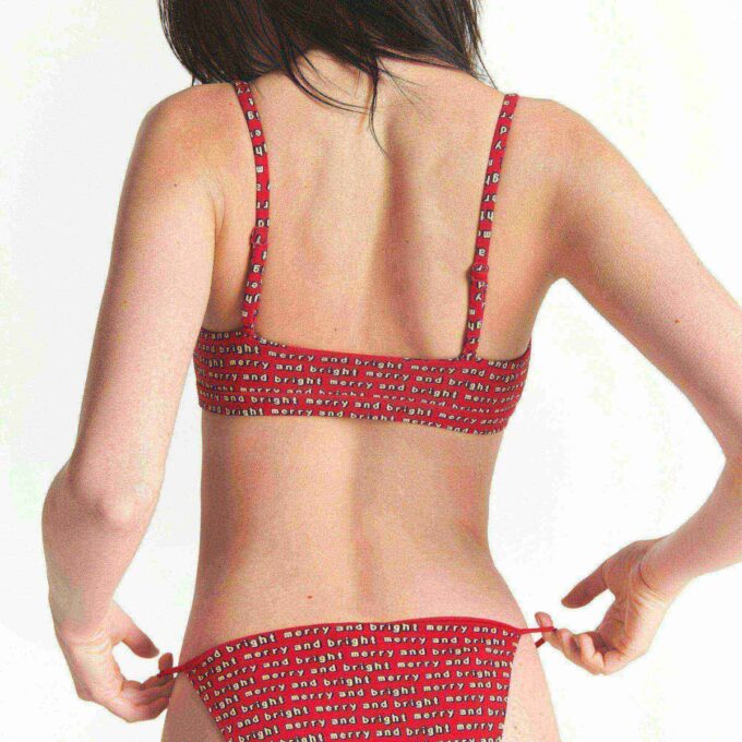 Kaktusplante Loppemarked X Skims bomullsjersey kule-bralette 2-pakning
