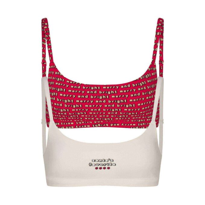 Kaktusplante Loppemarked X Skims bomullsjersey kule-bralette 2-pakning