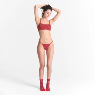 Kaktusplante Loppemarked X Skims bomullsjersey-strengbikini 5-pakning