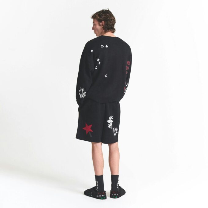Kaktusplante Loppemarked X Skims bomullsstrikk herre intarsia shorts