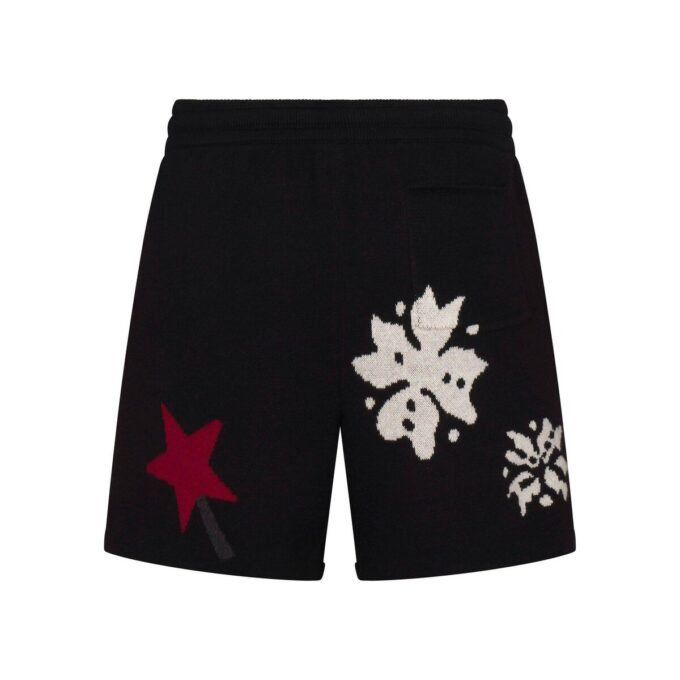 Kaktusplante Loppemarked X Skims bomullsstrikk herre intarsia shorts
