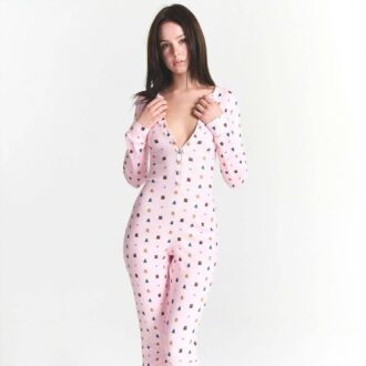 Kaktusplante Loppemarked X Skims Plysj Pointelle-onesie