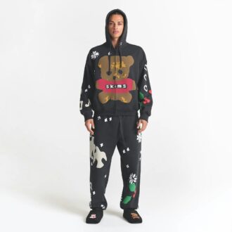 Kaktusplante Loppemarked X Skims Tung fleece herrehettegenser med glidelås
