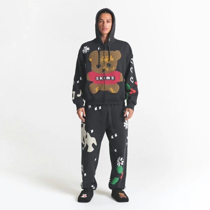 Kaktusplante Loppemarked X Skims Tung fleece herrehettegenser med glidelås
