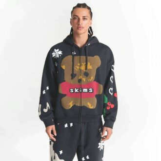 Kaktusplante Loppemarked X Skims Tung fleece herrehettegenser med glidelås