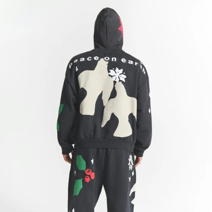 Kaktusplante Loppemarked X Skims Tung fleece herrehettegenser med glidelås