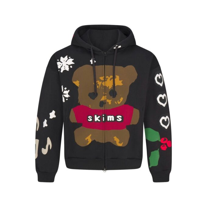 Kaktusplante Loppemarked X Skims Tung fleece herrehettegenser med glidelås