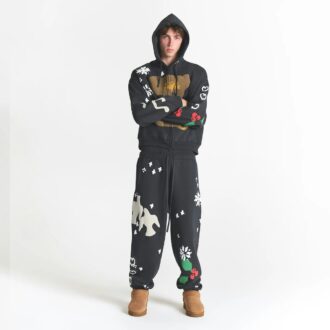 Kaktusplante Loppemarked X Skims tung fleece herrejoggebukse