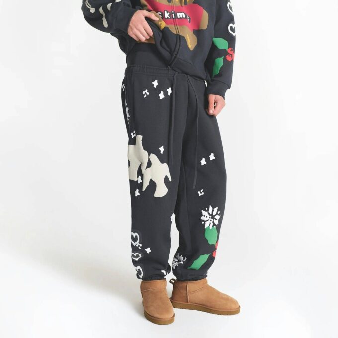 Kaktusplante Loppemarked X Skims tung fleece herrejoggebukse