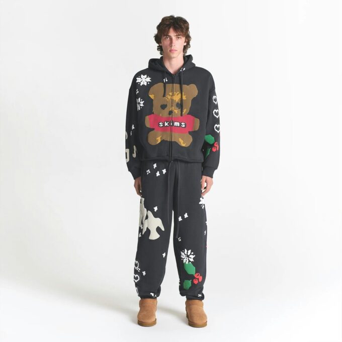 Kaktusplante Loppemarked X Skims tung fleece herrejoggebukse