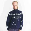 Kaktusplante Loppemarked X Skums bomullsfleece overdimensjonert kvartglidelås