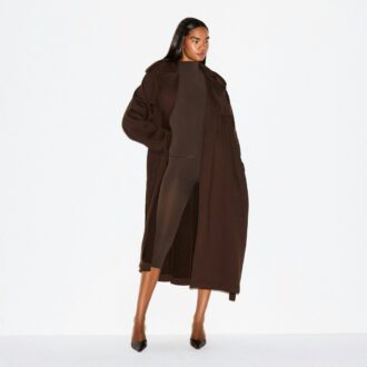 KJÆRESTEFLEECE OVERSIZED TRENCHCOAT
