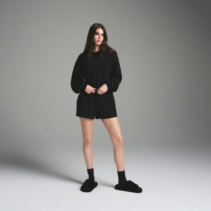 KLASSISK BOMULLSFLEECESHORT