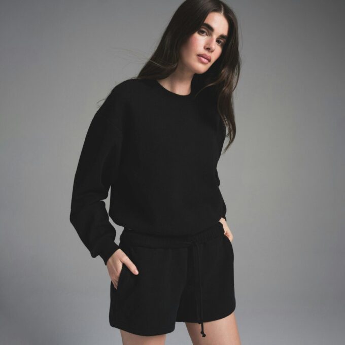 KLASSISK BOMULLSFLEECESHORT