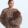 KOSELIG OVERSIZERET GENSER MED CREWNECK-HALS